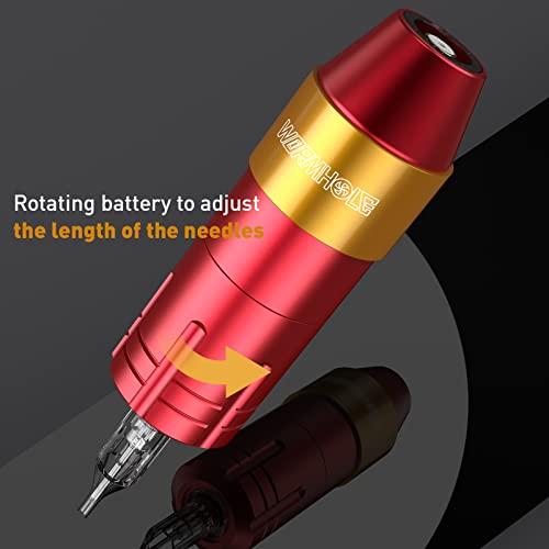 Wormhole Tattoo Wormhole Tattoo Gun Tattoo Machine for Beginners Rotary Tattoo Machine Pen Red