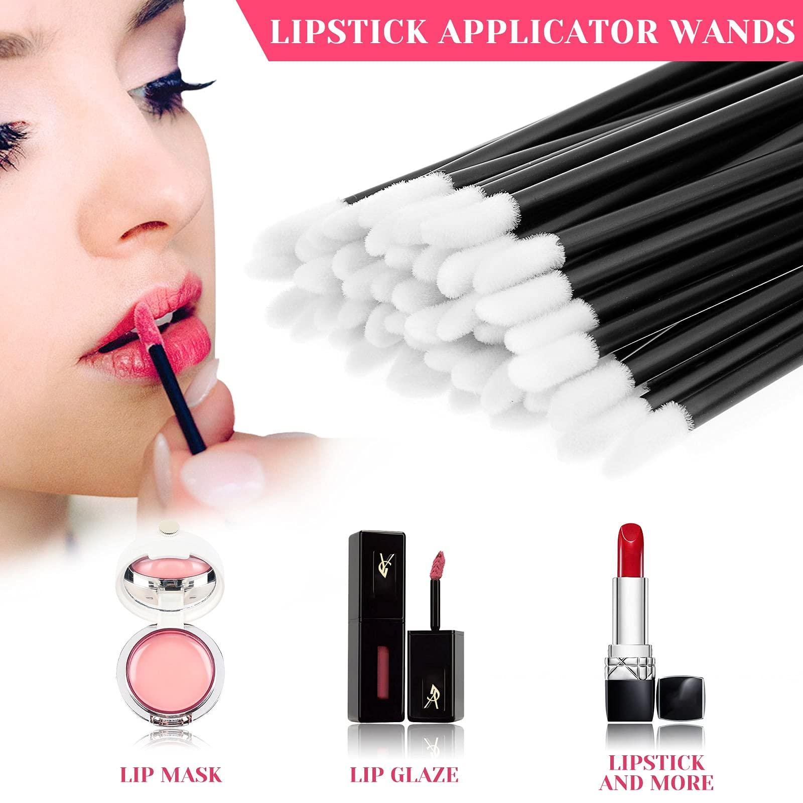 shynek Shynek Makeup Mixing Tray with Disposable Accessories Kit - Mascara Wands, Lip Applicators, Hair Clips & Organizer Box