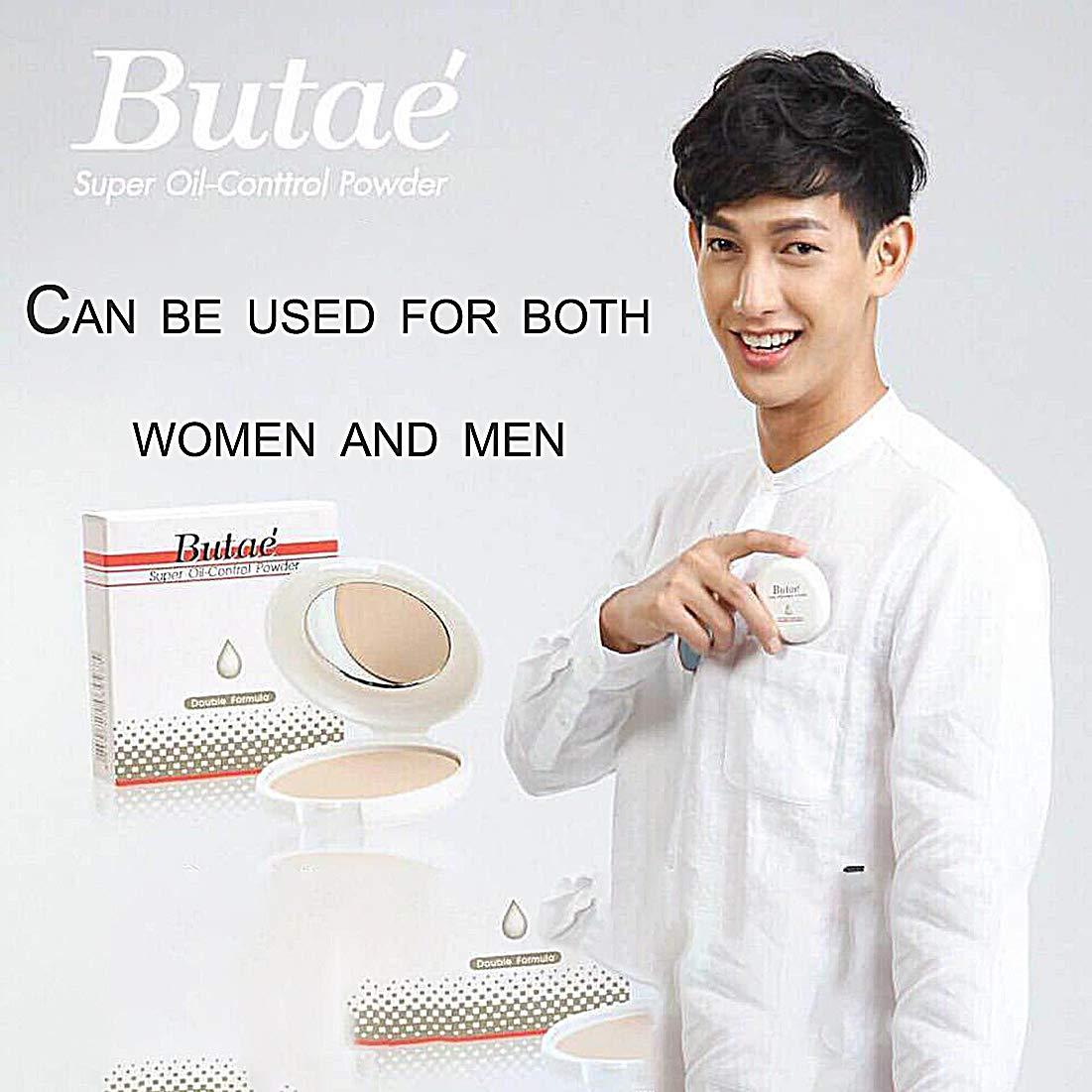 BUTAE Super Oil Control Face Compact Foundation Powder loose Translucent Perfect Skin Smooth Oil-free Pressed Pale Natural Lightweight long-lasting & Makeup Matte 0.50 Oz (14g)