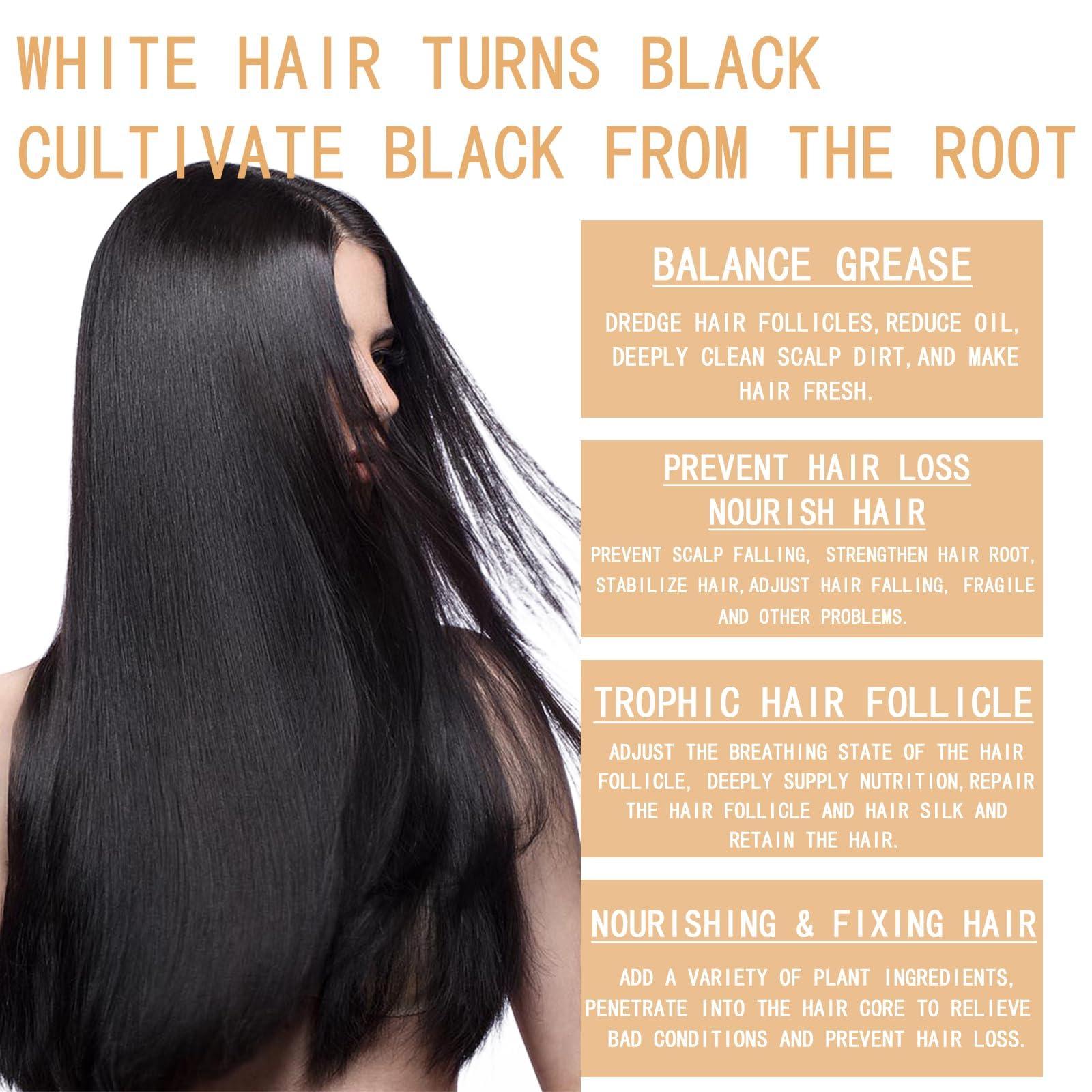 FROBON Gray Hair Reverse Bar(2 pcs)Grey Hair Shampoo Bar for Men and WomenBlack Soap for Grey Hair,Hair Darkening Soap-Deeply Nourishing Ingredients