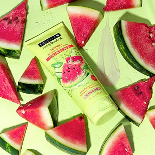 Freeman Freeman Soothing Watermelon & Aloe Gel Facial Mask, Hydrates, Nourishes, & Soothes Irritated Skin, Cooling, Calming Gel Face Mask, For Sensitive & Break-Out Prone Skin, 6 fl.oz. Tube, 1 Count