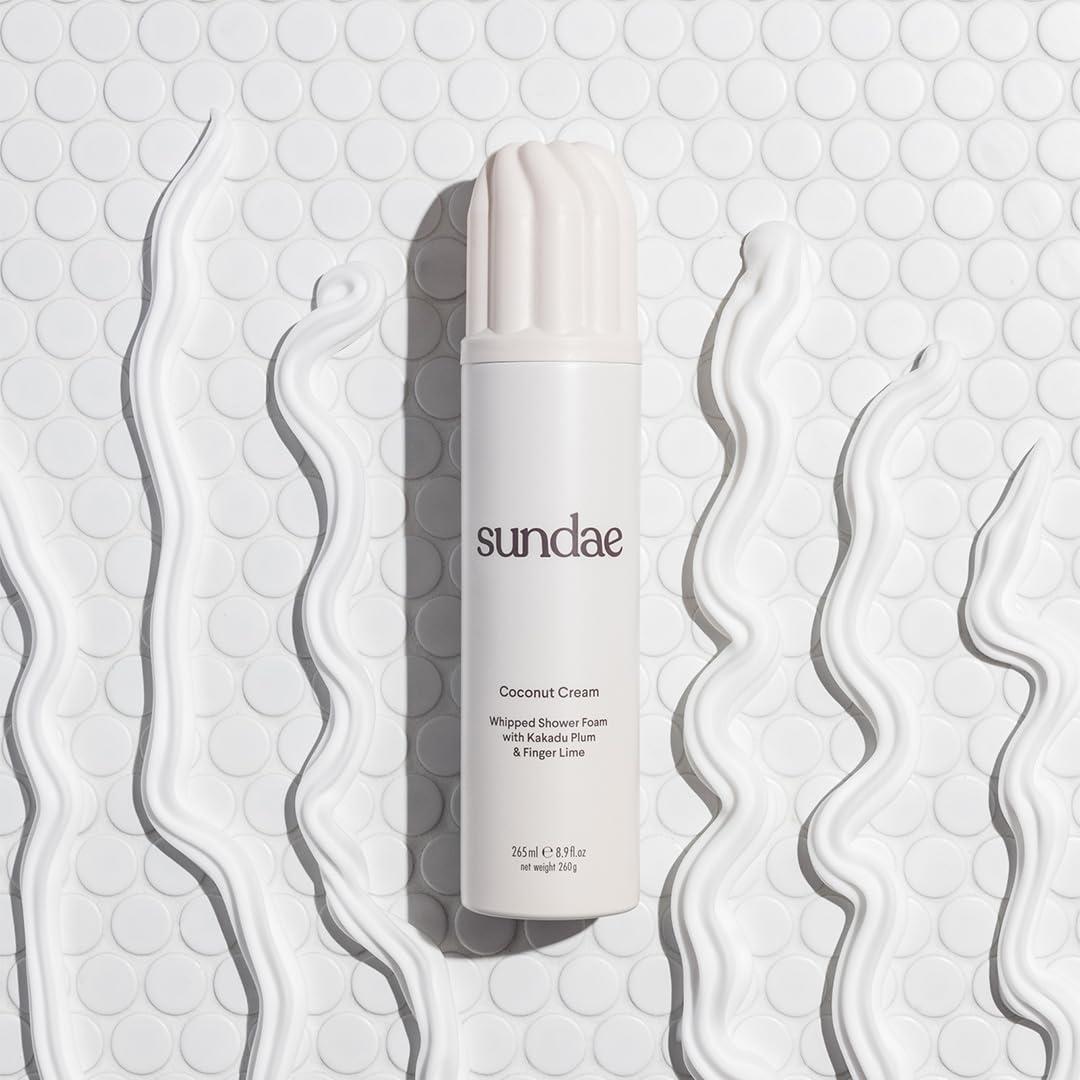 sundae sundae Whipped Shower Foam Coconut Cream Foaming Body Wash 8.9 fl oz, 265ml