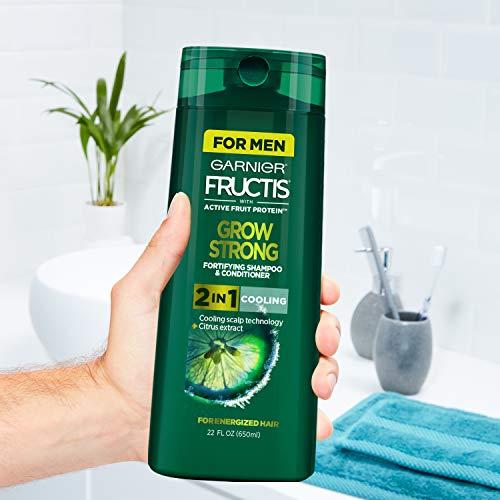 Garnier Garnier Fructis Grow Strong Cooling 2-in-1 Shampoo and Conditioner for Men, 22 Ounce Bottle