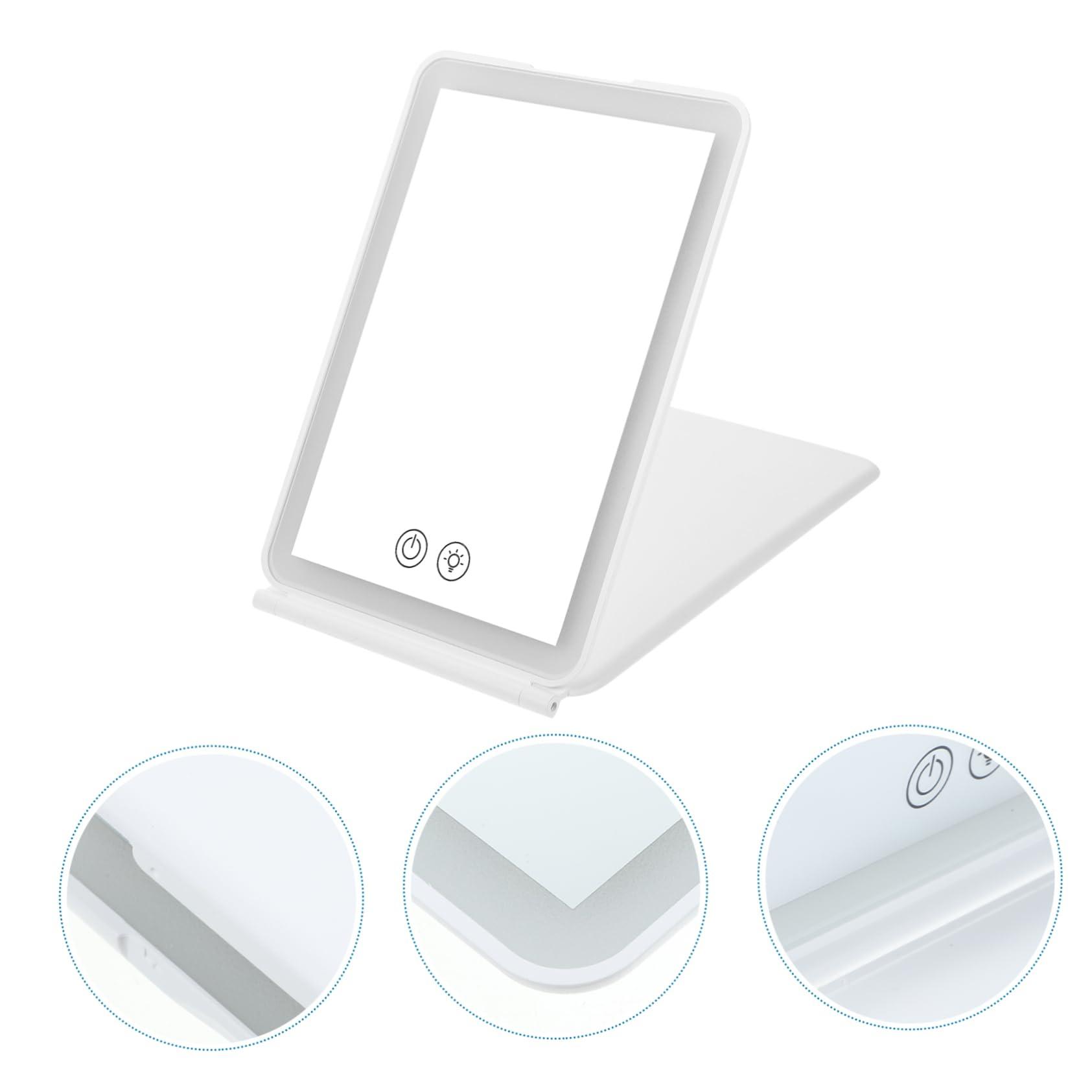 minkissy minkissy Portable Makeup Mirror Led Lights Desk/Tabletop Mirror 3 Options for Travel Home Use
