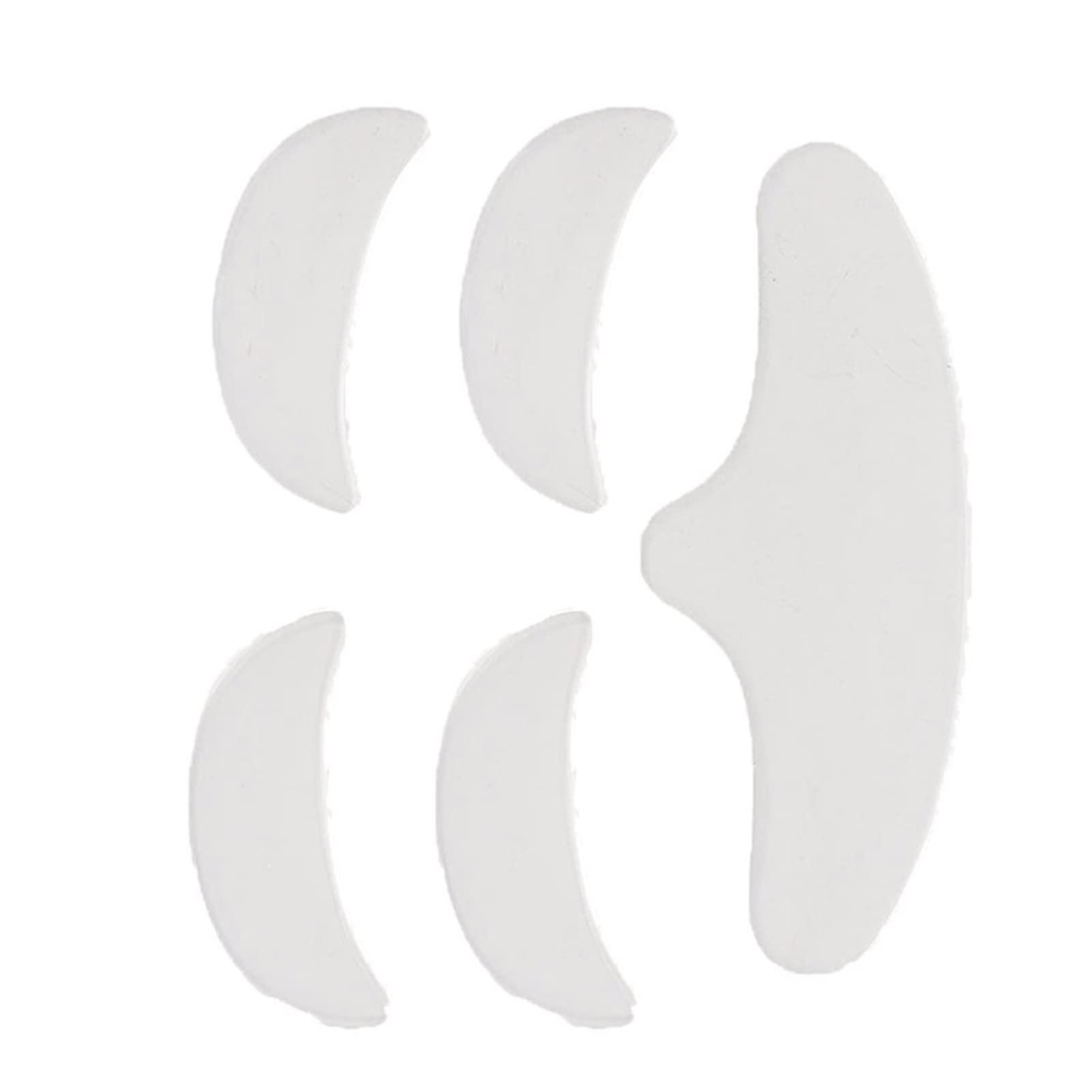 Psytfei Wrinkle Patches 5Pcs Anti Wrinkle Silicone Patch Pad Skin Lifting Reusable Washable Forehead Eye Face Patch for Women Reducing Eye and Upper Lip Wrinkles