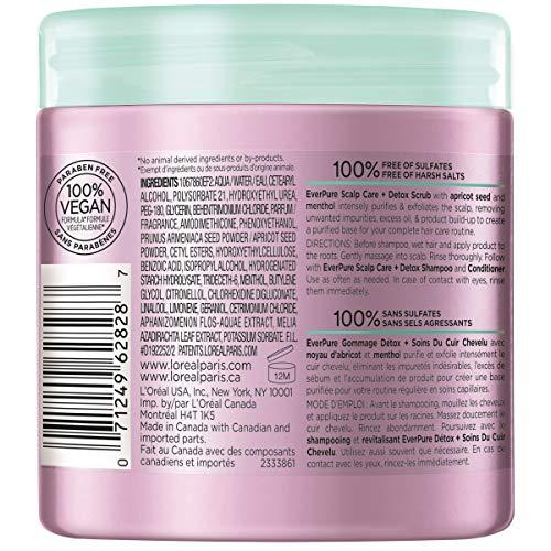 L'Oréal Paris L'Oreal Paris EverPure Exfoliating Scalp Care + Detox Scrub with Apricot seed, 8 Ounce
