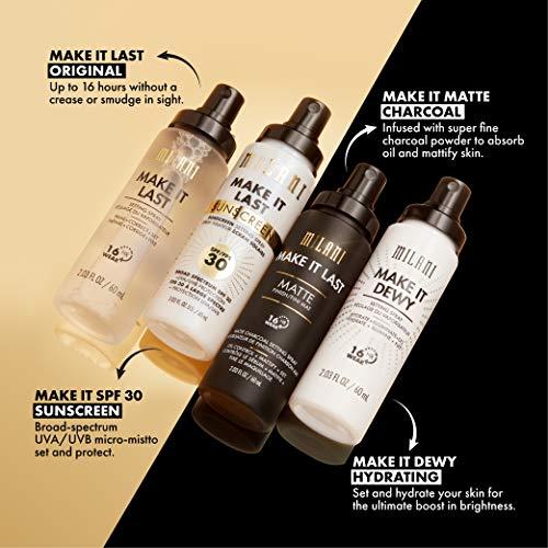 Milani Milani Make it Last Charcoal Matte Setting Spray & Milani Make It Last Sunscreen Setting Spray with SPF30