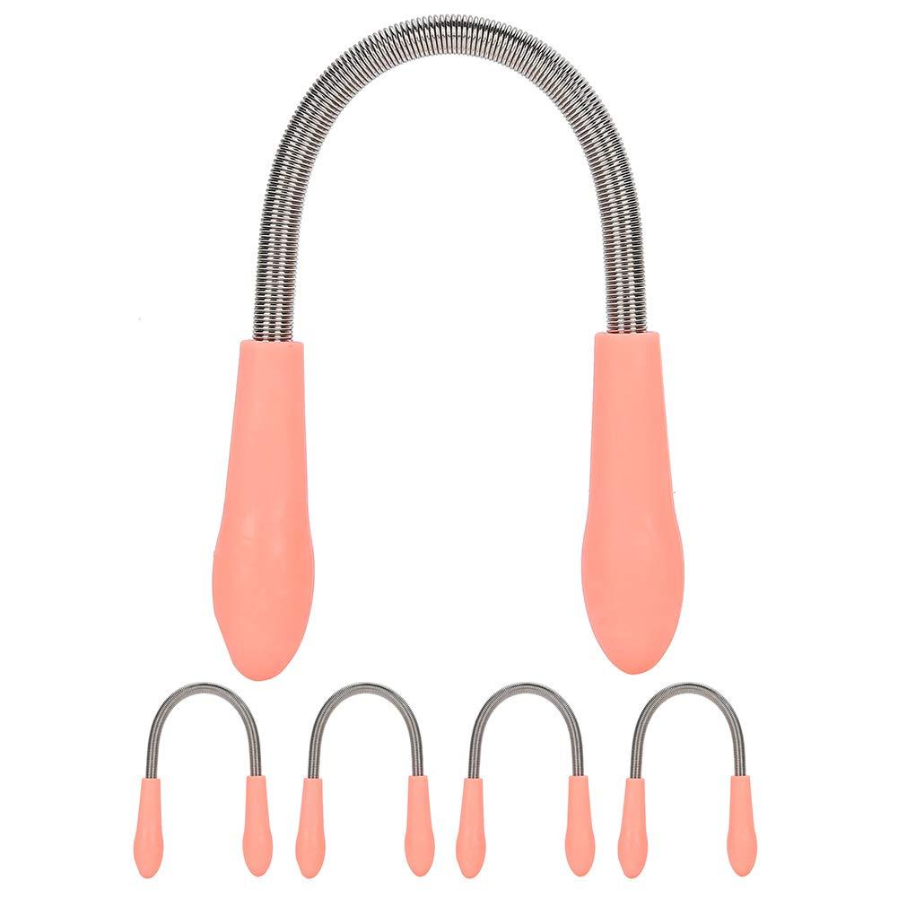 Generic Generic Facial Hair Remover Spring, Threading Epilator 5pcs Kit with PP Stainless Steel Material for Facial Cheek Chin Hair Removal