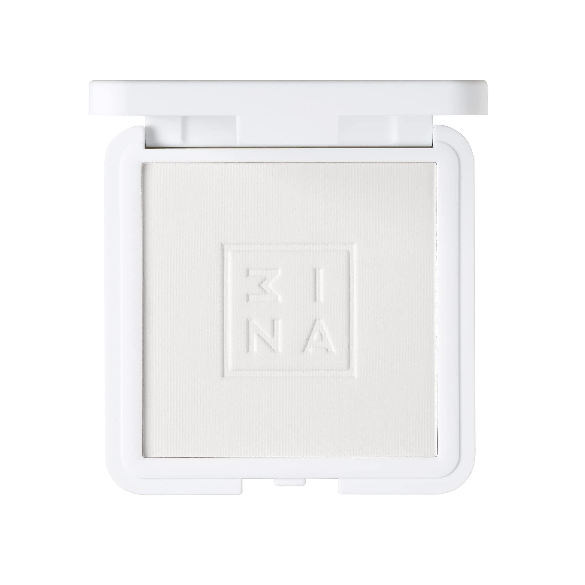 3ina 3INA MAKEUP - Vegan - Cruelty Free - The Setting Compact Powder 100 - White - Fixes and Sets Makeup - Mineral Powder - Long Lasting - Mattifying Effect - Absorbs Extra Oilness - Natural Finish