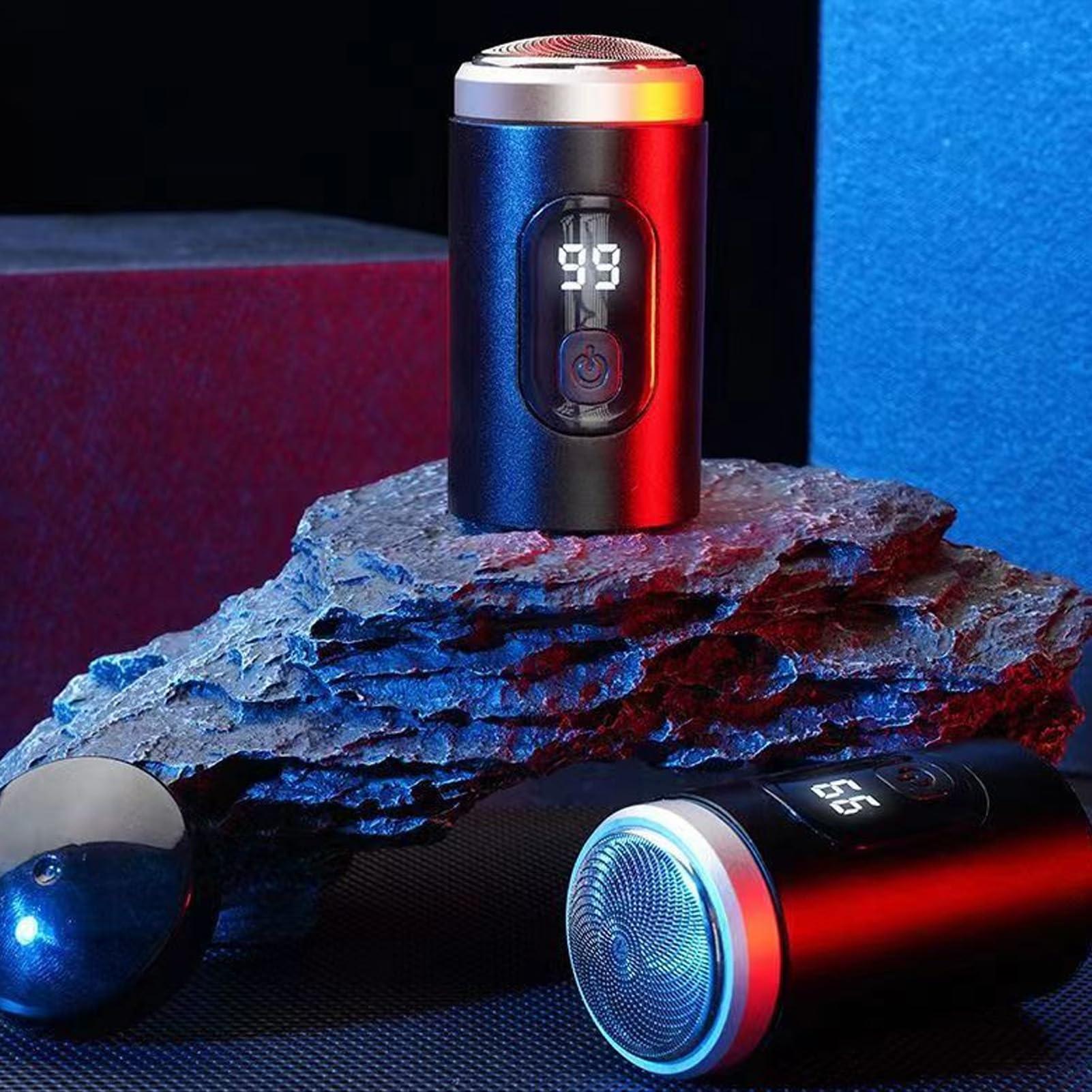 TREETDOBV TREETDOBV Electric Beard Trimmer USB Rechargeable Portable Digital Beard Trimming Groomer IP7X Waterproof Washable 65000RPM for Man Women