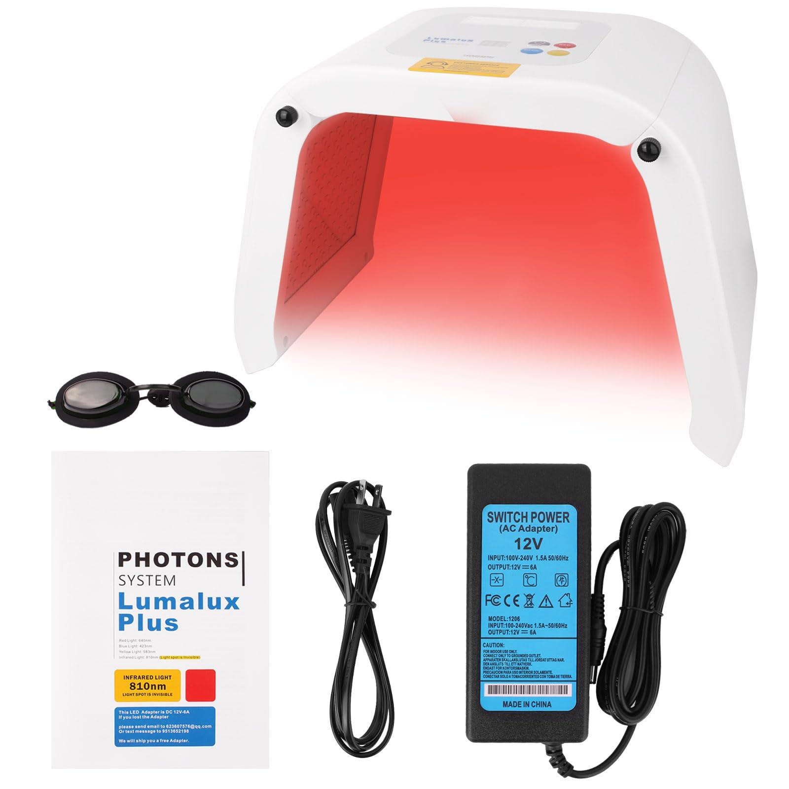 Zarlbol Zarlbol LED FACIAL LIGHT THERAPY MASK-Red Light Therapy for Face, Led Face Mask Light Therapy,Current Body Led Mask,Omnilux Red Infrared Light Therapy for Body and Face Beauty Mask