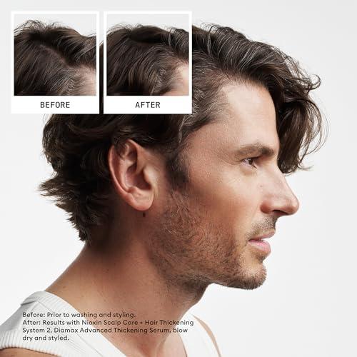 Nioxin Nioxin Scalp + Hair Thickening System 2 | For Natural Hair with Progressed Thinning | Boost Hair Density with Niacinamide & Biotin | Trial Size | 1 Month Supply
