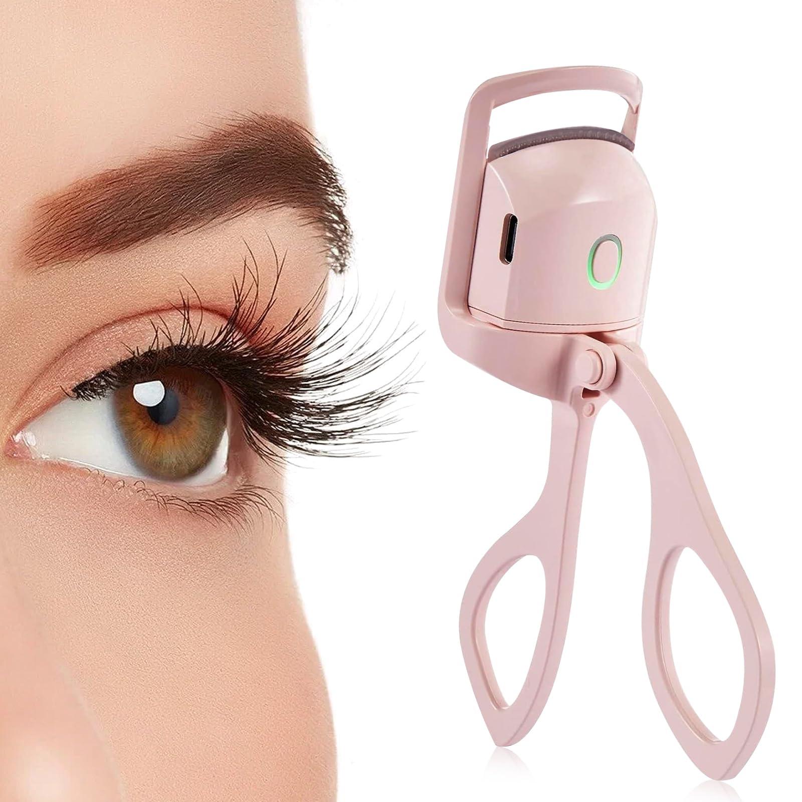 Dust2Oasis Heated Eyelash Curler,Rapid Heat Lash Curler,2 Premature Setting & Long Lasting Curling with Sensing Heating Silicone Pad, USB Rechargeable Eye Lash Curler