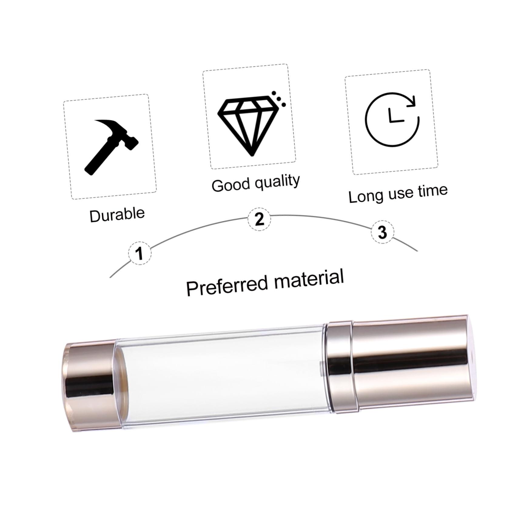 COOLHIYA COOLHIYA 6pcs Set Refillable Airless Pump Bottles Toiletry Bottles for Travel Lotion Portable Dispenser