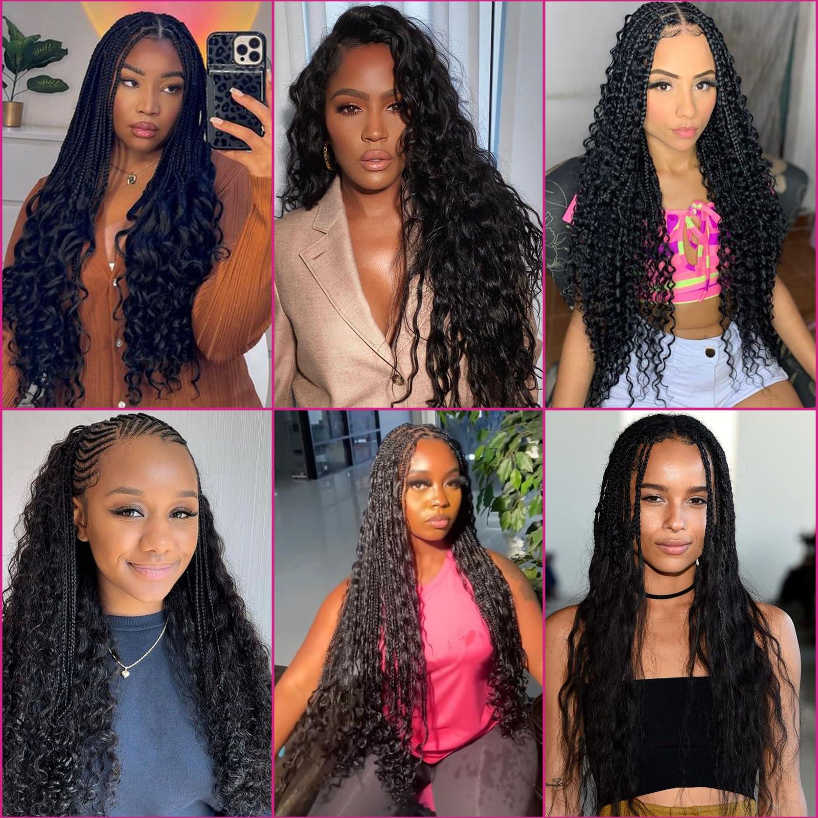 RESACA RESACA Deep Wave Bulk Human Hair for Braiding 22 Inch 2 Bundles 100% Unprocessed Brazilian Virgin Human Hair Extensions Micro Braiding Human Hair 100g (1B)