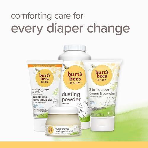 Burt\'s Bees Burt\'s Bees Baby Dusting Powder, 100% Natural Origin, Talc-Free, Pediatrician Tested, 7.5 Ounces, Pack May Very