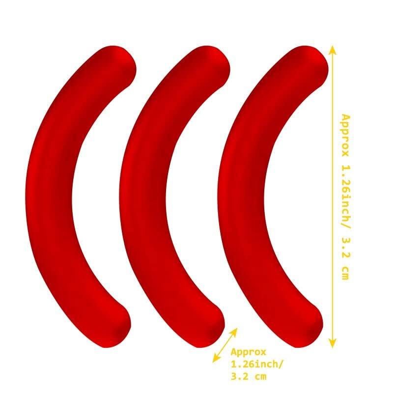 PARAHAIR 24 Pcs Curler Refill Eyelash Curler Refill Pads Silicone White Rubber Curler Replacement Refills Pads for 1.26 inch or 3.2cm Eyelash Curler