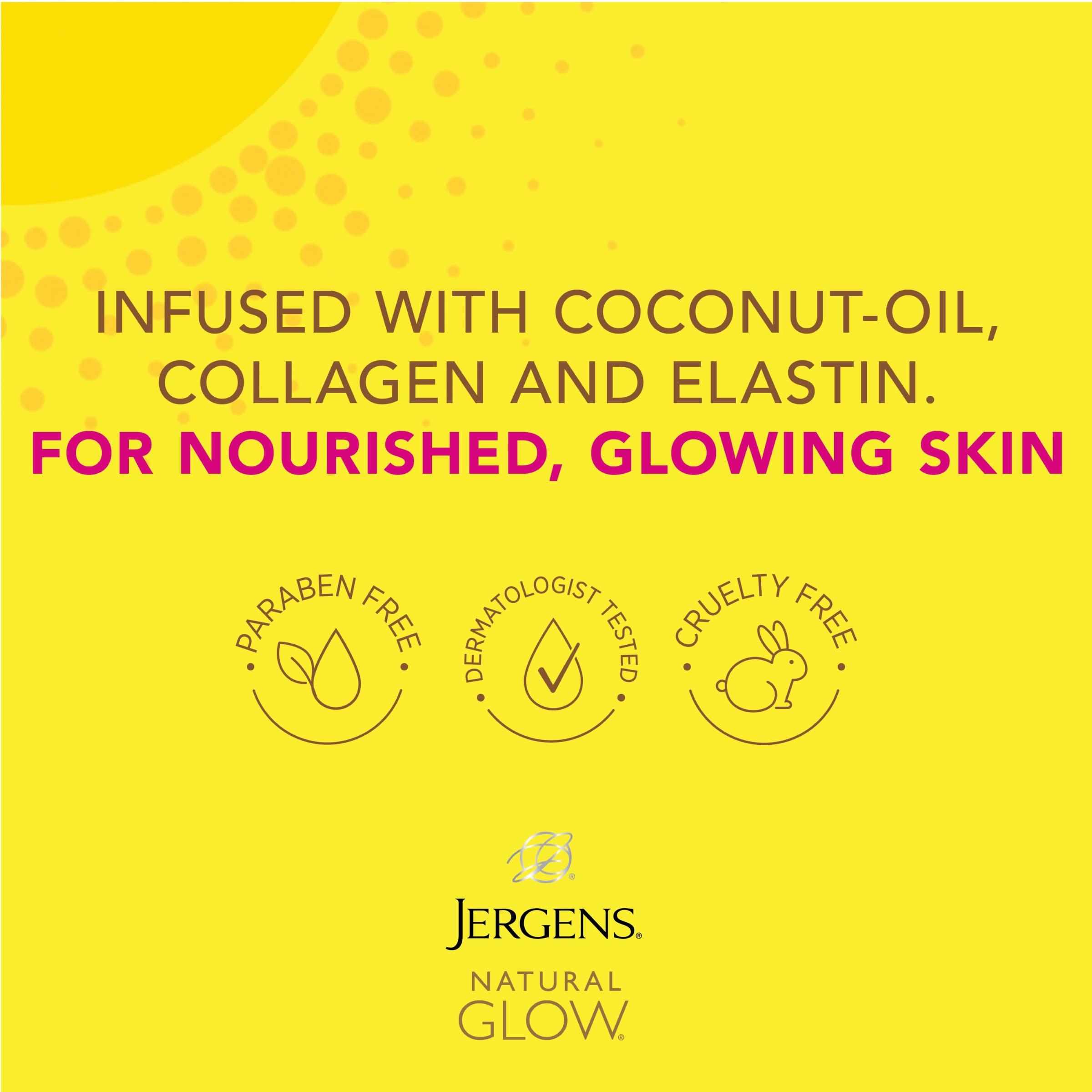 Jergens Jergens Natural Glow +FIRMING Self Tanner Body Lotion, Medium to Tan Skin Tone & Natural Glow Self Tanner Face Moisturizer, SPF 20 Facial Sunscreen