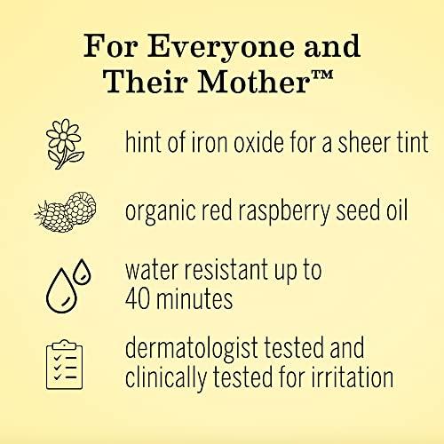 Earth Mama Earth Mama Tinted Mineral Sunscreen Lotion SPF 40, Contains Organic Argan and Red Raspberry Seed Oil, 3-Ounces, 2-Pack