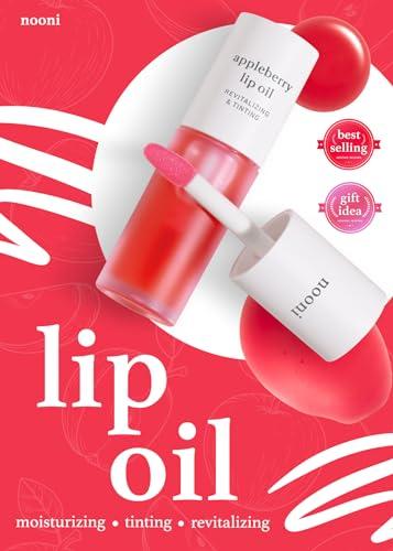 NOONI NOONI Appleberry Korean Lip Tinting Butter, 42 oz. + Korean Lip Oil - Appleberry, 0.12 Fl Oz Bundle