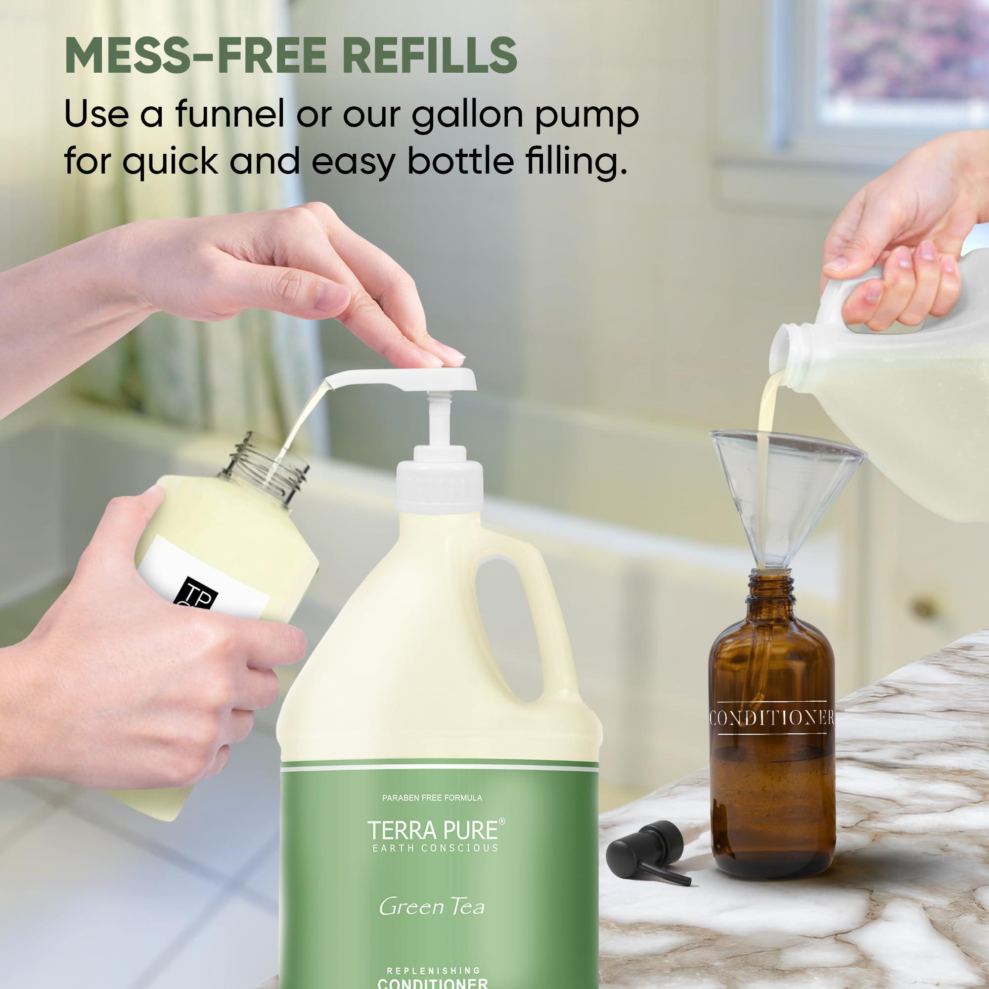 Terra Pure Terra Pure Green Tea Hotel Body Lotion | 1 Gallon | For Hospitality & Vacation Rentals to Refill Dispensers | (Single Gallon)