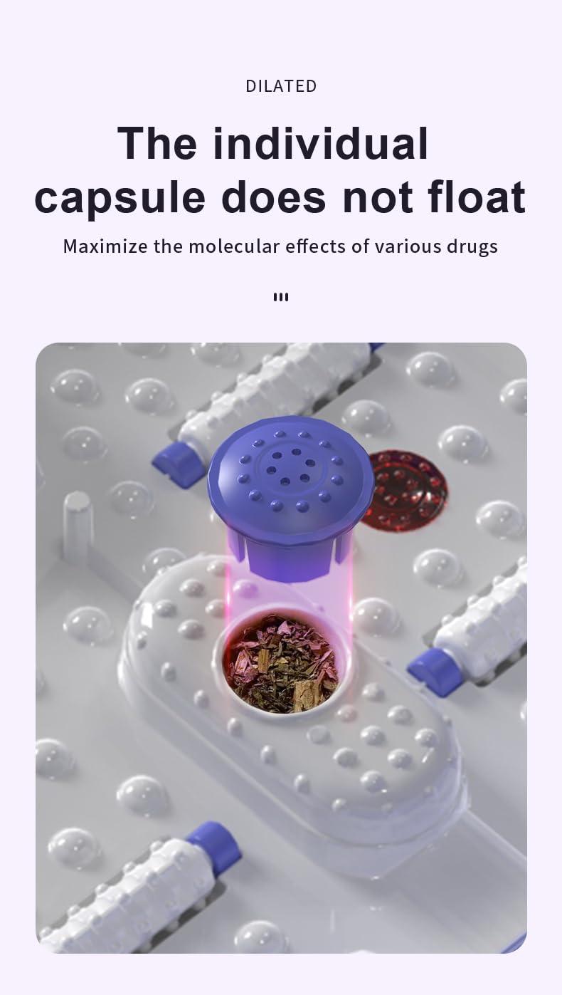 ele ELEOPTION ele ELEOPTION Collapsible Pedicure Foot Spa Electric Foot Bath Spa with Heat and Massage, Bubble, Foot Massager Spa for Feet Stress Relief Soaker Home Basin Purple