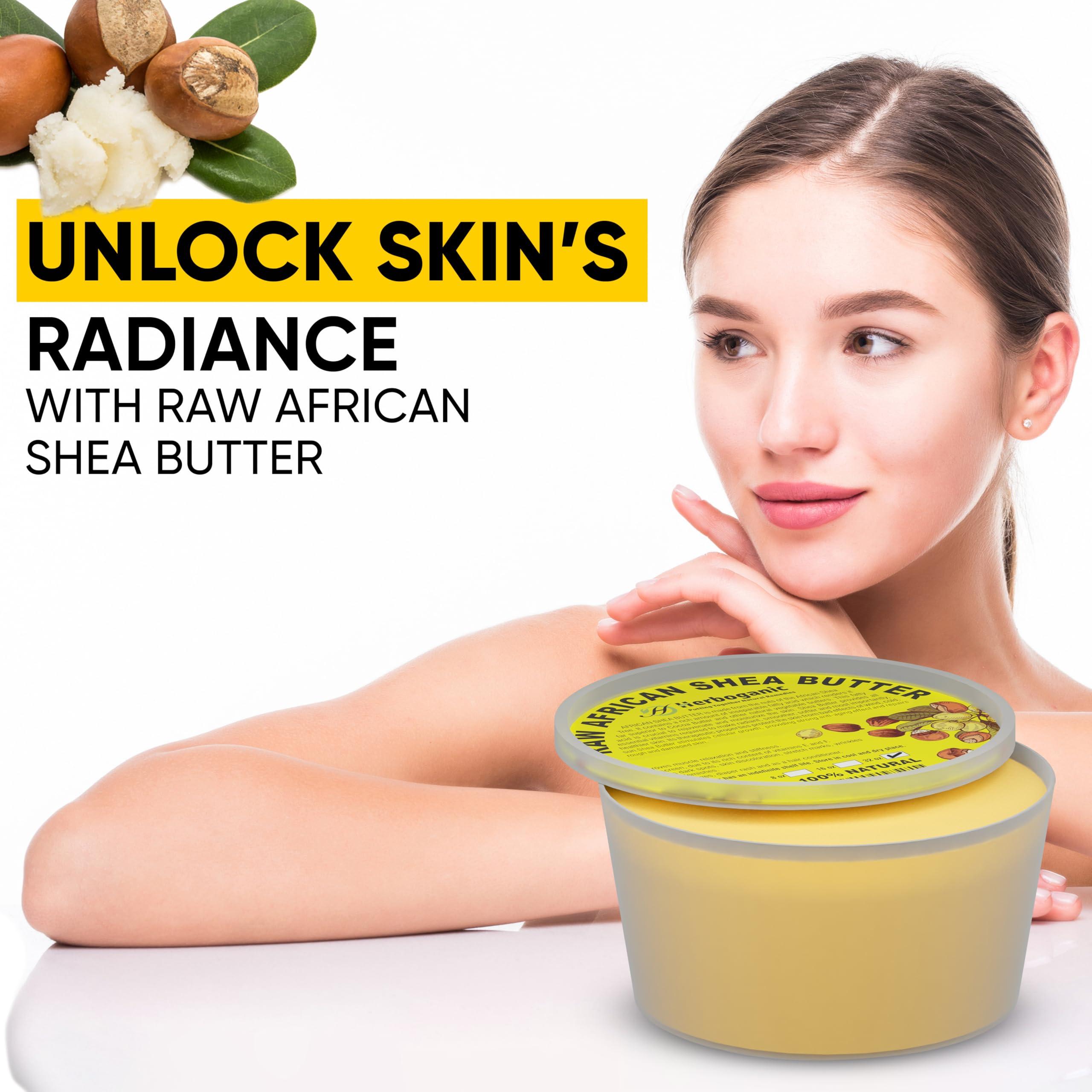 HERBOGANIC HERBOGANIC Pure Raw African Yellow Shea Butter Parent (32)