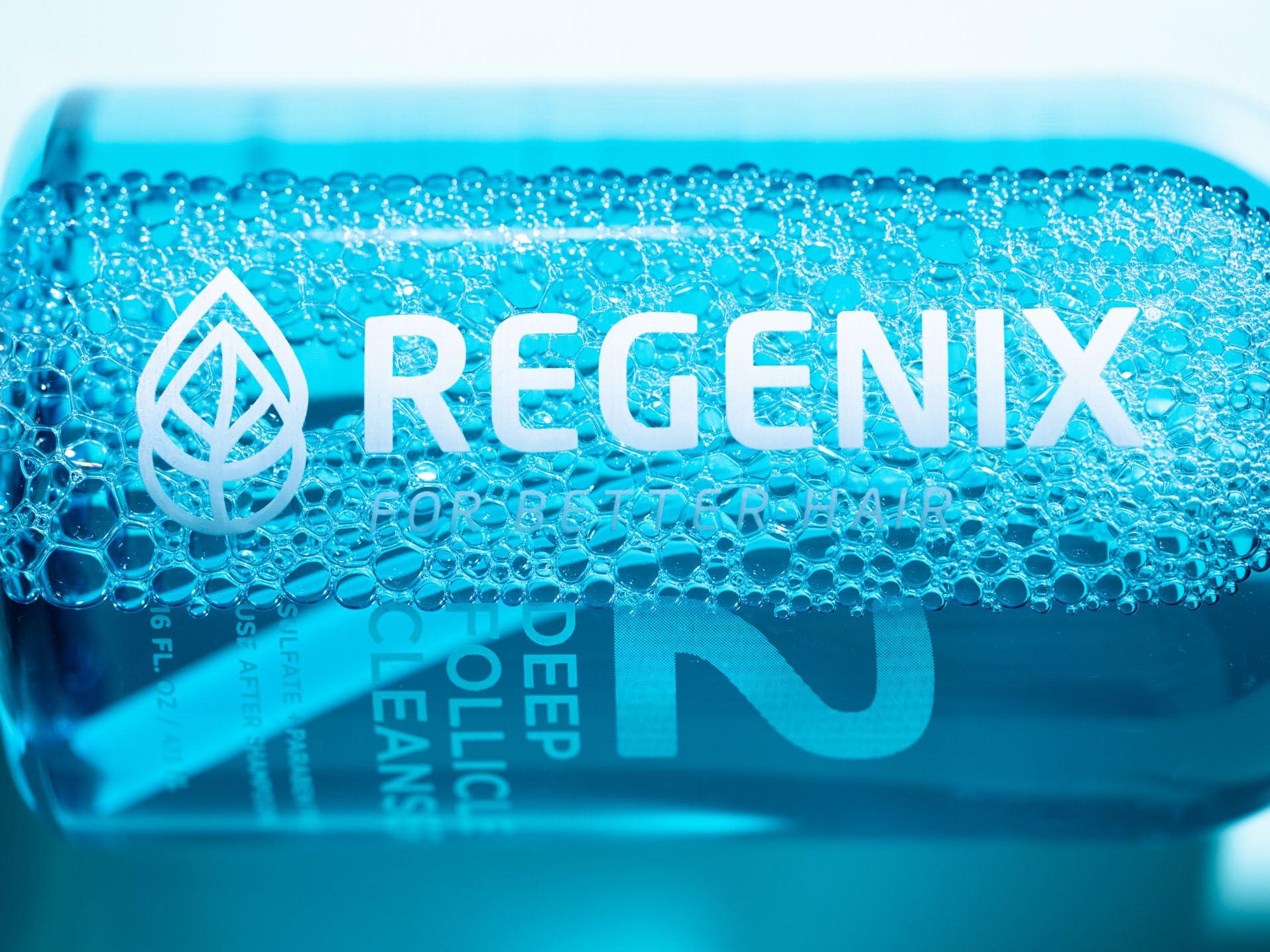 Regenix Regenix Deep Follicle Cleanser for Hair Thinning, Dandruff & Itchy Scalp, Removes Debris & Product Build-up for Cleaner, Healthier Scalp, Use 3x a Week, 16 Fl Oz