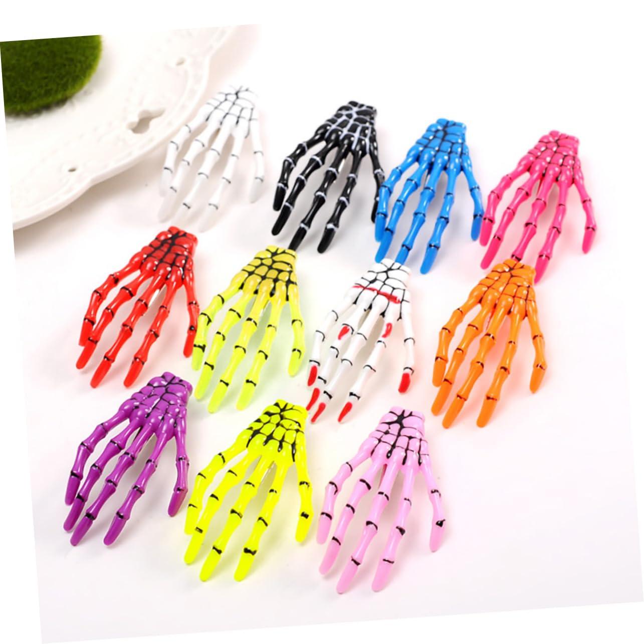 Didiseaon Didiseaon 6 Pcs Skeleton Hair Clip Creative Hair Women Hair Pin Hairclip Halloween Barrette Halloween Hair Clip Skeleton Barrette Women Hair Clip Hair Clips Miss Personality Headgear