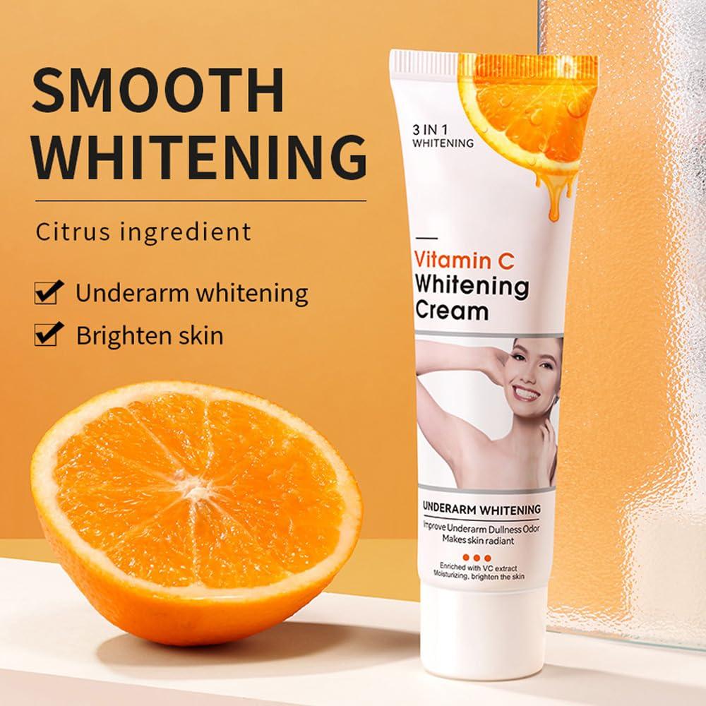 paminify Skin Whitening Cream for Body,Lightening Cream for Intimate Areas and Bleaching,Vitamin C Dark Spot Remover Corrector for Neck,Armpit,Underarm,Elbow,Inner Thigh and Knees,Bikini,1.76oz