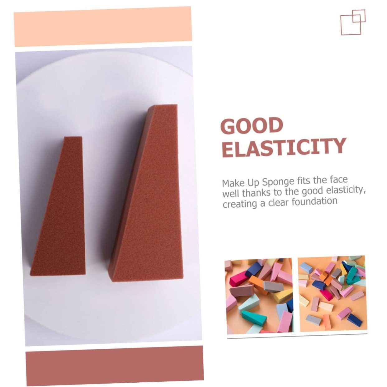 Hemoton Hemoton 50pcs Triangle Makeup Sponge Make up Sponge Makeup Sponges Bulk Dish Scrubber Sponge Foam Cosmetic Pads Sponges for Dishes Sponge Makeup Eco Sponge Hydrophilic Non-latex Sponge