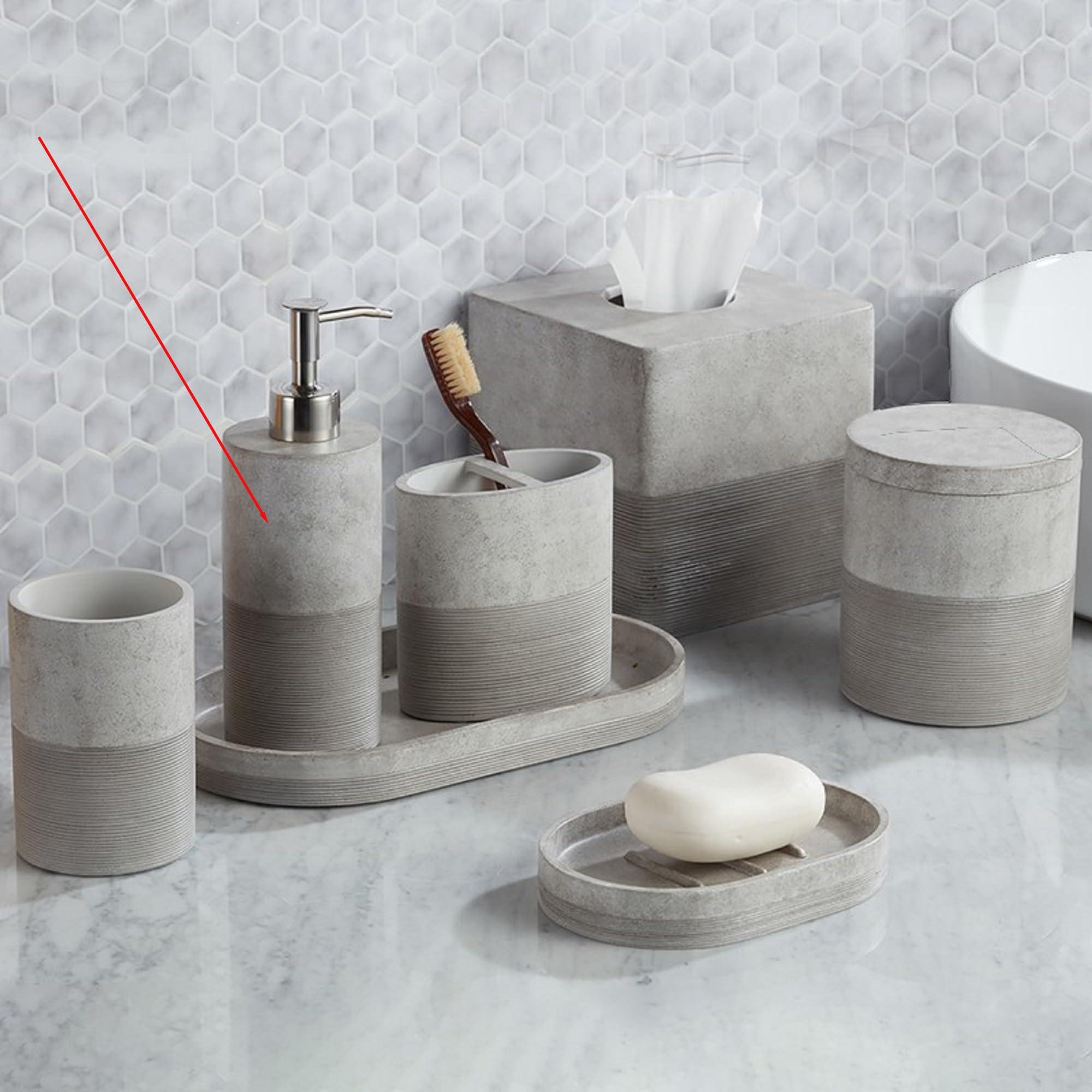 Roselli Trading Company Roselli Trading Company City Line Bath Lotion Pump, Gray