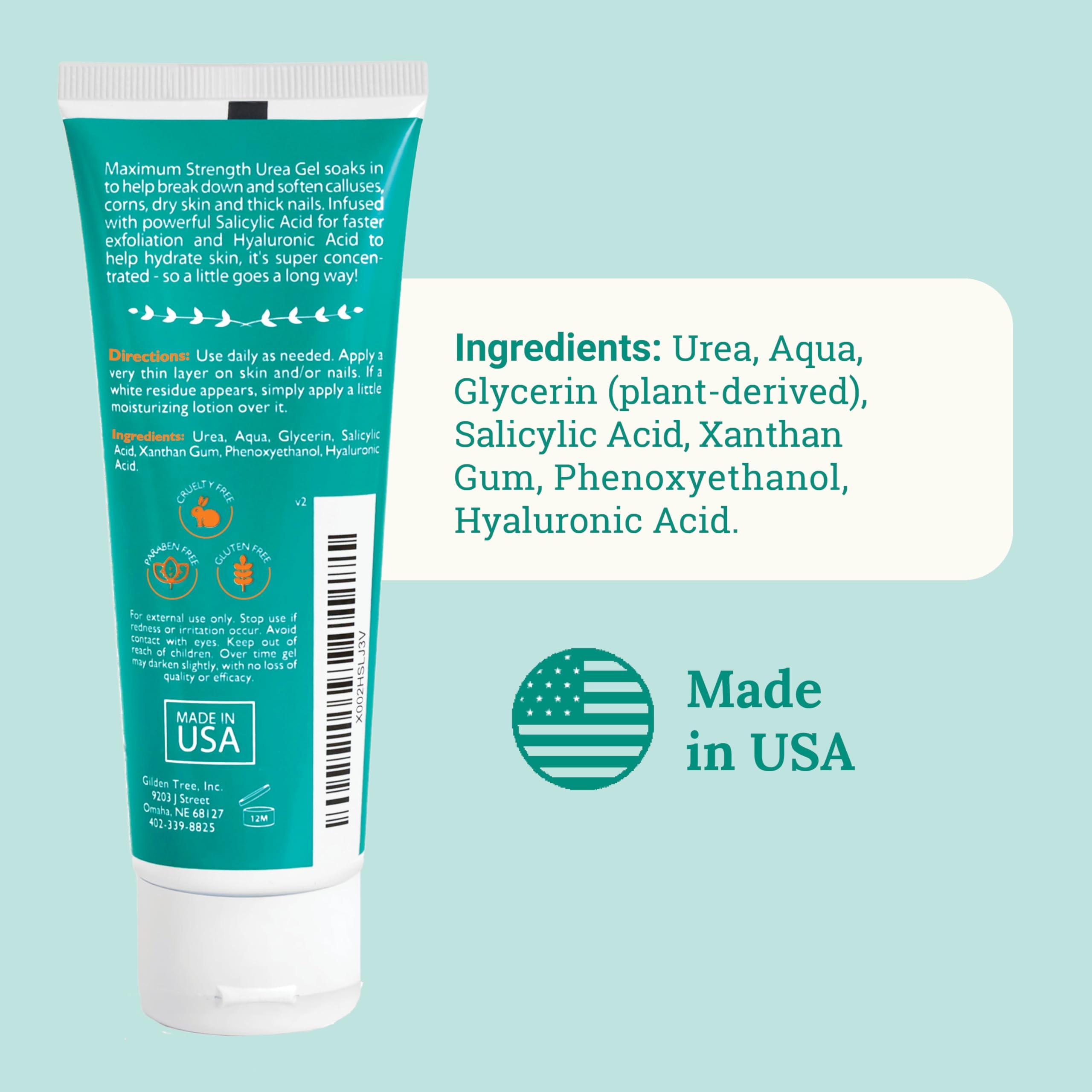 GILDEN TREE GILDEN TREE Urea Gel 42 Percent For Feet Maximum Strength Softens Cracked Heel Calluses & Thick Toenails