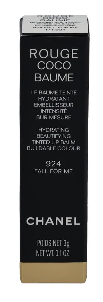 CHANEL Rouge Coco Baume Hydrating Beautifying Tinted - 924 Fall For Me by Chanel for Women - 0.11 oz Lip Balm
