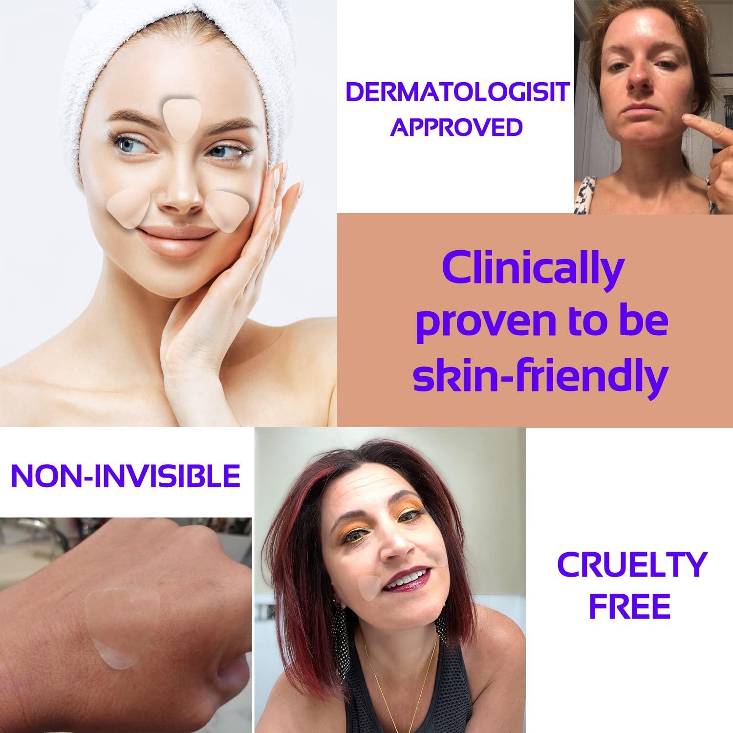 ENROSLU Face Wrinkle Patches 256Pcs - Clear Reusable Pads for Overnight Anti-Wrinkle Treatment - Fine Line Remover Strips to Smooth Eye, Mouth and Forehead - Train Facial Muscles for Smoother Skin