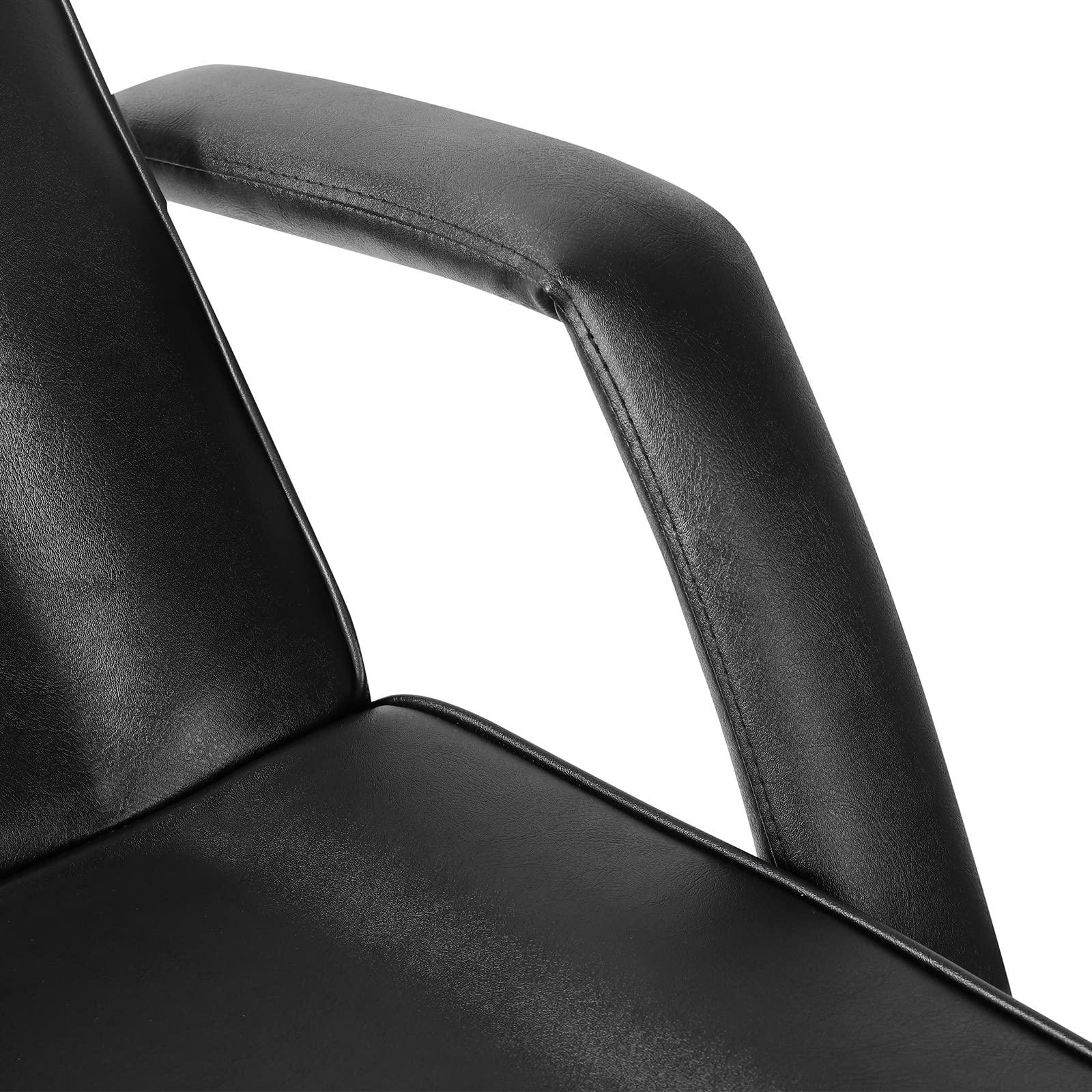 Artist hand Artist hand Tattoo Chair for Client with Tray Facial Bed Lash Bed for Eyelash Extensions Massage Table Salon Chair (Black)