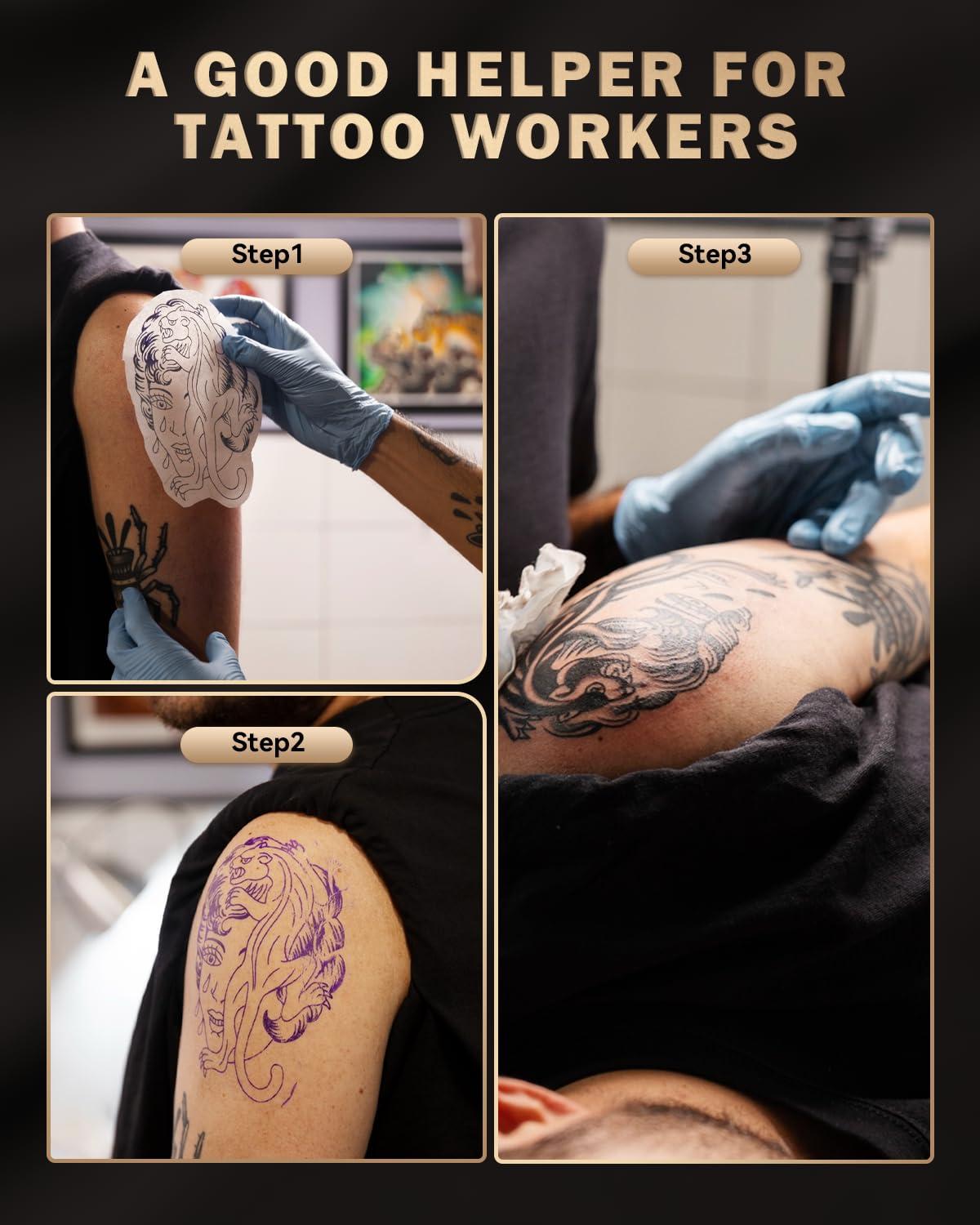 ItriAce ItriAce Tattoo Stencil Printer Bluetooth, Stencil Printer for Tattooing with 10pcs Paper, Thermal Tattoo Printer Machine for Tattoo Artist, Wireless Tattoo Transfer Printer Compatible with Phone PC