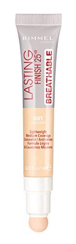 Rimmel Rimmel Lasting Finish Breathable Concealer, Light Ivory, 0.23 Fl Oz, Pack of 2