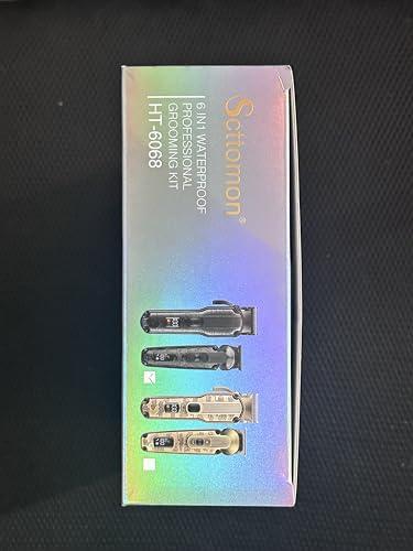Scttomon Scttomon Professional Hair Clipper for Men Hair Cutting Kit Men\'s Beard Trimmer Hair Trimmer Shaver Cordless Barber Clippers and Trimmers Set Black