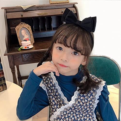 Generic Velvet Bow Hair Band Cute Retro Princess Hair Hoop Korean Hair Accessories Gift Headband Cloth Double Layer Bow Sweet Decoration(Side Bow,Red)