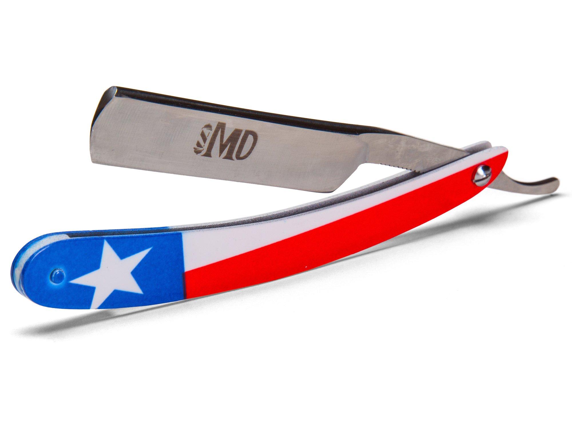MD Barber ~SHAVE READY~ MD Texas Straight Razor (Steel)