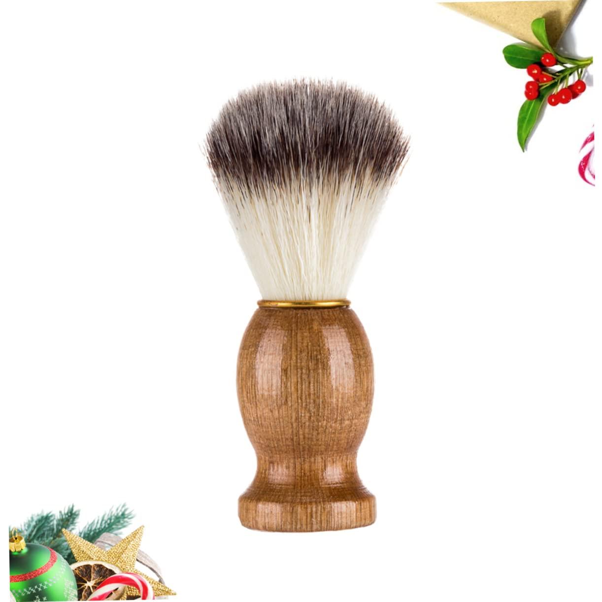 MERRYHAPY MERRYHAPY Professional Barbershop Shaving Brush for Men Beard Brush Wooden Handle and Fine Hair