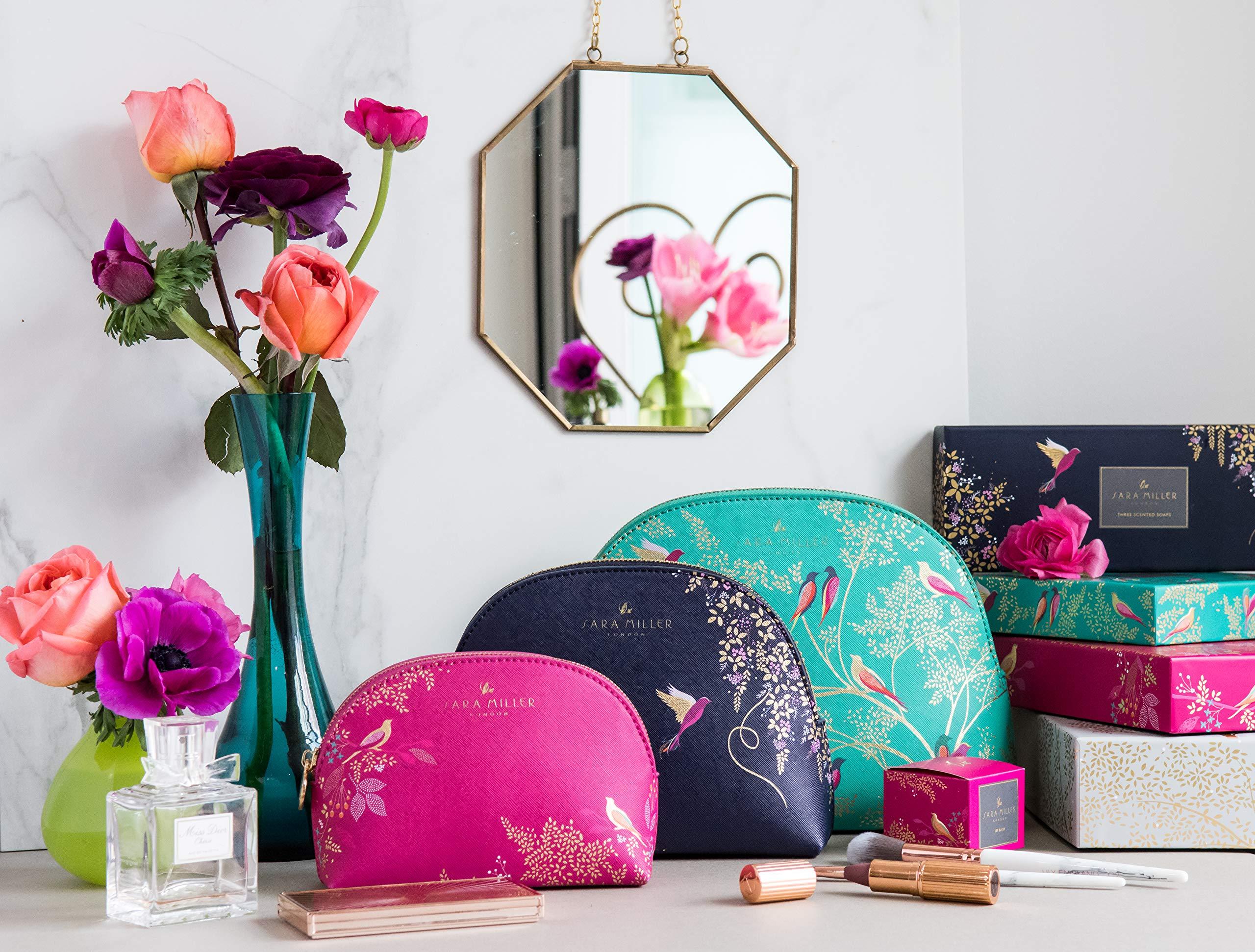 Sara Miller London Sara Miller Beauty Chelsea Cosmetic Bag, Purple, Medium