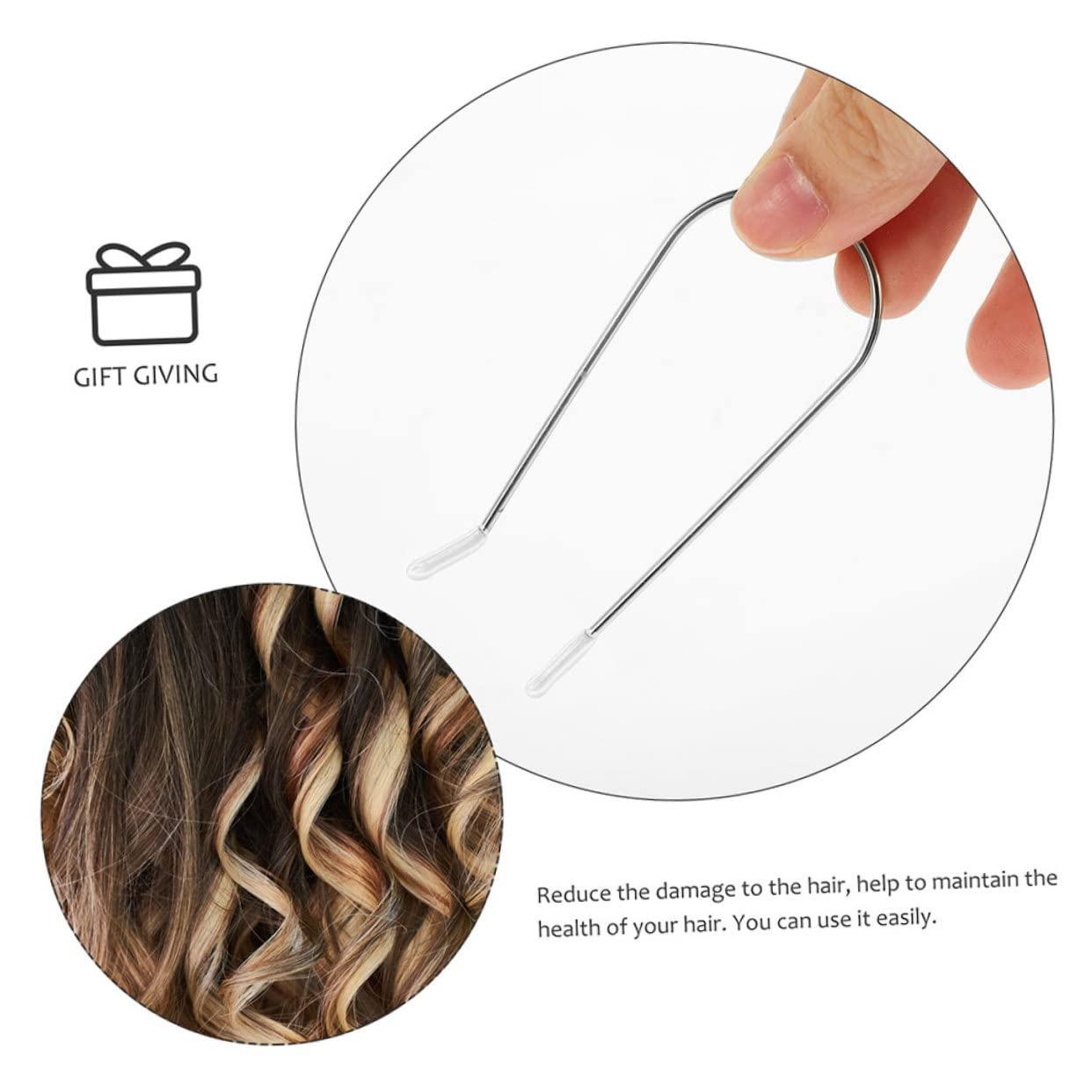 FRCOLOR FRCOLOR Hair Curler Clips 20 Pack Hot Roller Clips Roller Pins Hot Curler Securing Clamps for Hair Rolling Random Color