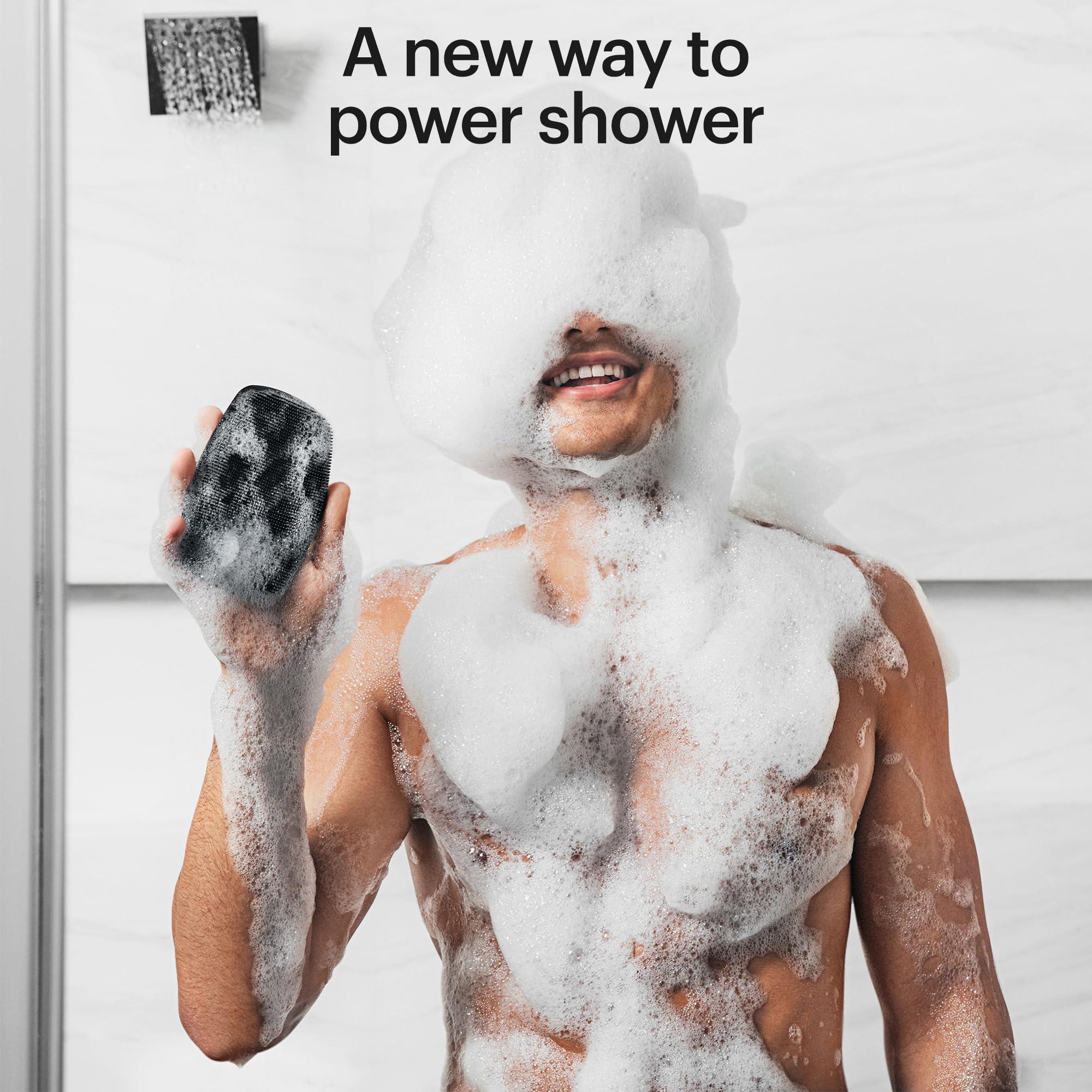 MANSCAPED MANSCAPED The Body Buffer & Scalp Buffer Bundle - Men\'s Silicone Head & Body Scrubbers for Nourishing, Cleaning & Exfoliating Your Skin & Hair, Ergonomic Handheld Design