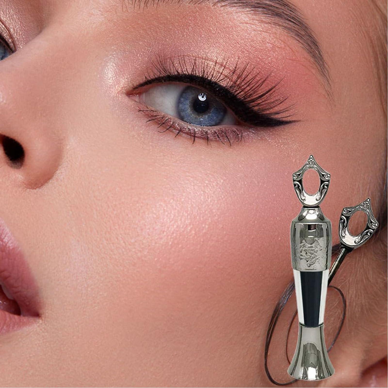 Vlrbfl Powder Eyeliner, Eye Liner, Handmade 100% Natural Eyeliner Powder, Long-Lasting Eyeliner Arabic Eyeliner Powder for Natural Makeup, Long-Wearing, Smudge-Proof (Black)