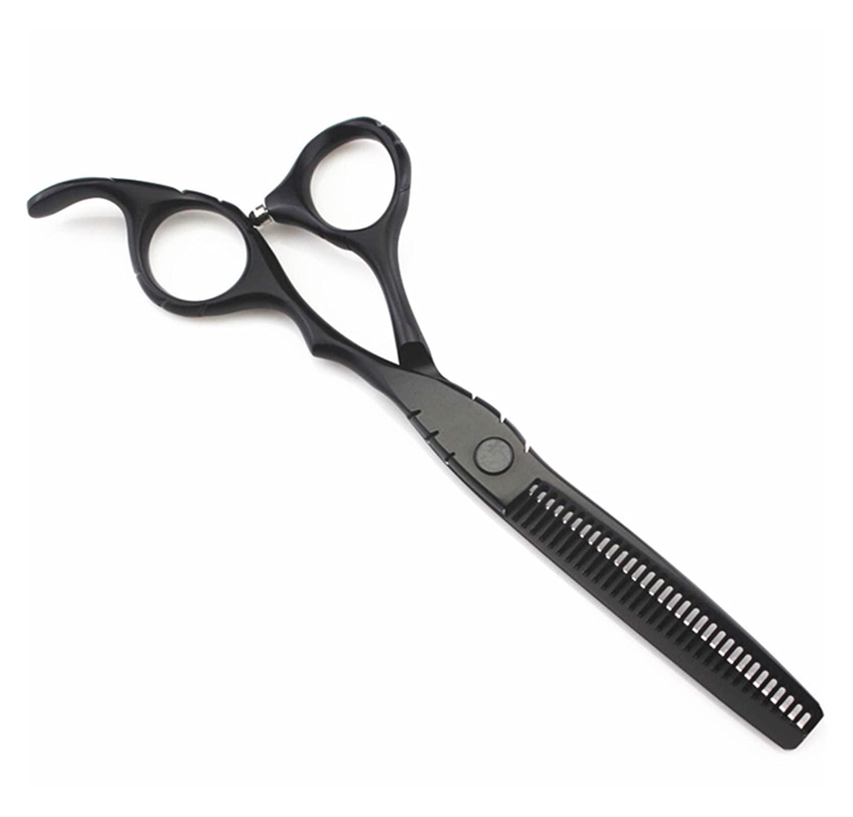 AMREWQYL zwart Barber Scissors, Hair Thinning Scissors, Barber Scissors, Hairdressing Scissors Hair Cutting Shears