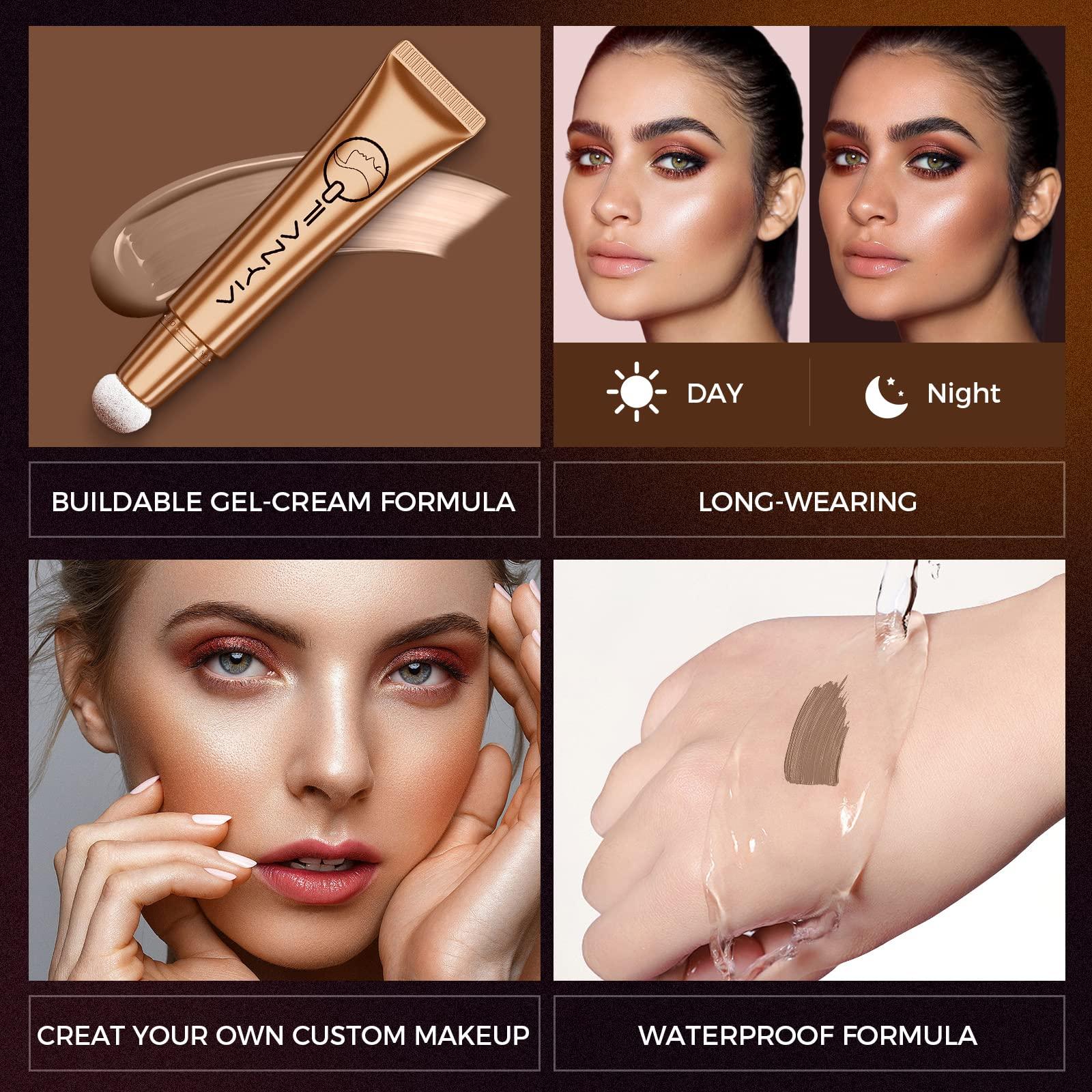 Ardorlove Ofanyia Contour Beauty Wand by Ardorlove, Super Silky Cream Contour Stick, Bronzer Stick with Cushion Applicator (01# Contour)