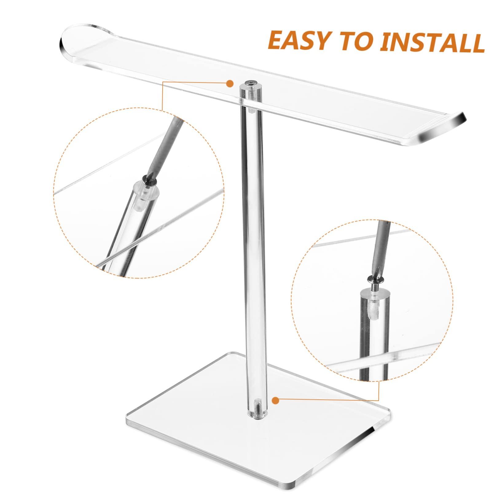 JOEBO 2 Pcs Acrylic Headband Jewel Headband Clear Headband Turban Headband Scrunchies Holder Hairband Display Rack Acrylic Watch Display Hair Accessories Storage Table Storage Rack Girl