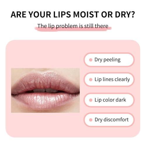 KlsyChry Lip Sleeping Mask Overnight Treatment, Lip Moisturizer for Very Dry Lips, Night Time Lip Balm Sleeping Lip Repair Mask for Dry Cracked Lips (Berry)